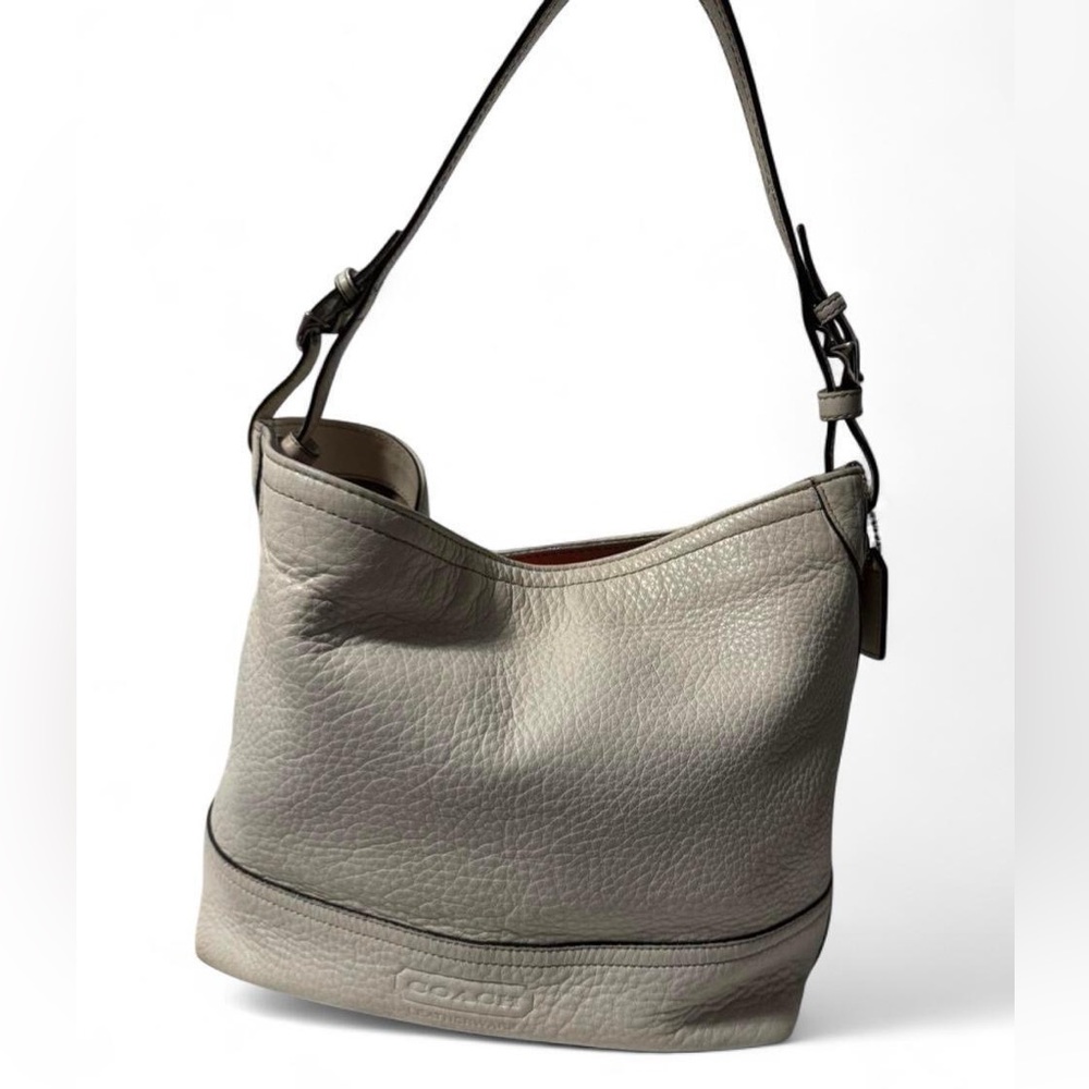 Y2K Coach Soho Hobog Bag – Ivory Pebbled Leather